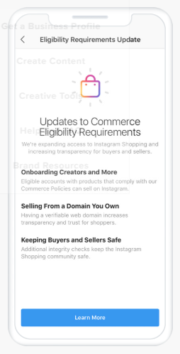 Instagram Adopts New Commerce Eligibility Requirements