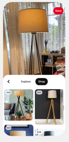 Pinterest Adds Shop Tab to Lens Visual Search