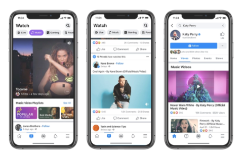 Official Music Videos Are Now Playing on Facebook Watch