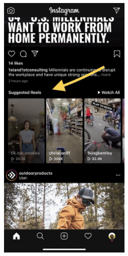 Instagram Boosts Exposure of Reels on Its Main Feed