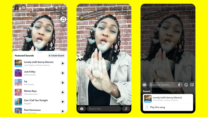 Snapchat Rolls Out “Sounds”