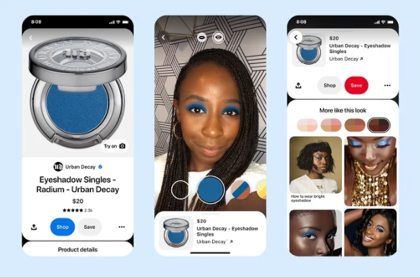 Pinterest Expands "AR Try-On" for Eyeshadow