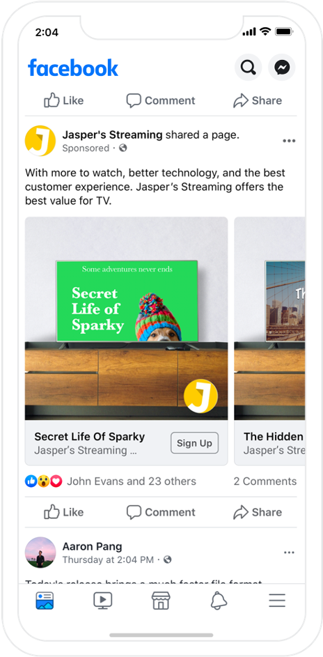 Facebook launches “Dynamic Ads for Streaming”