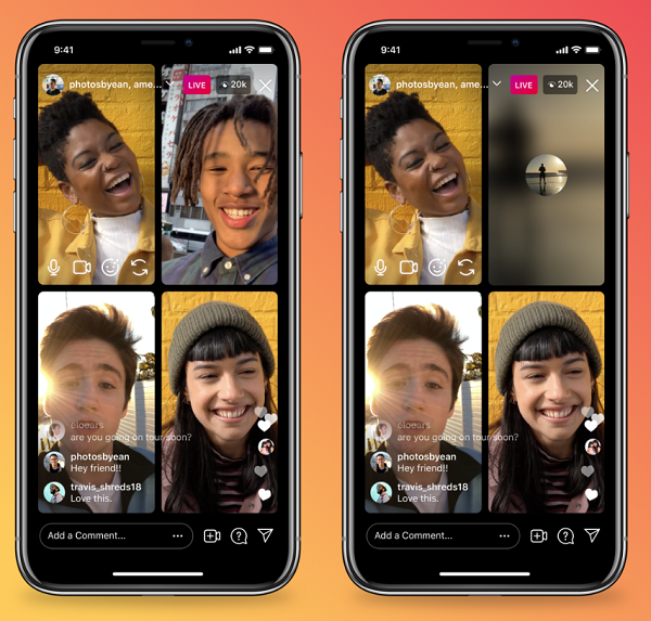 Instagram Live Broadcast Now Allows Turning Off Audio and Video