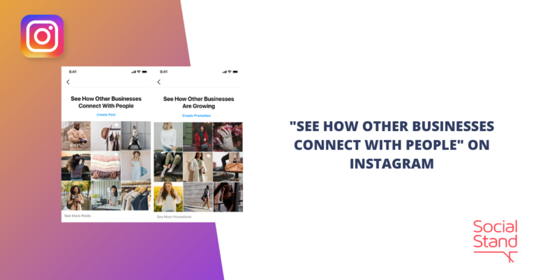 “See How Other Businesses Connect with People” on Instagram