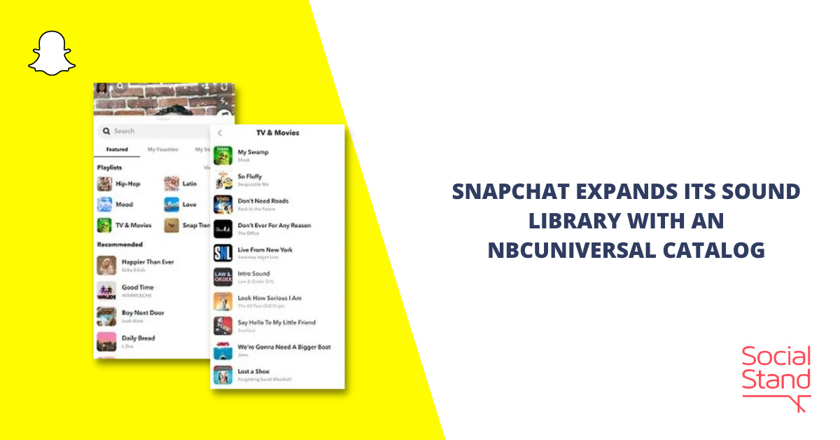 Snapchat Expands Its Sound Library with an NBCUniversal Catalog