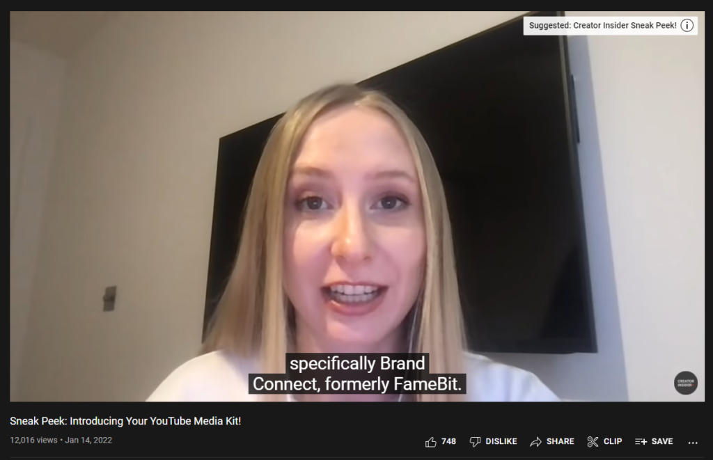 YouTube Launches Media Kit for BrandConnect