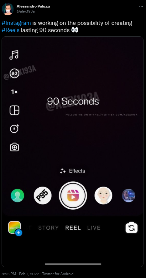 Instagram Tests Converting Stories Highlights to Reels and Longer Reels Clips