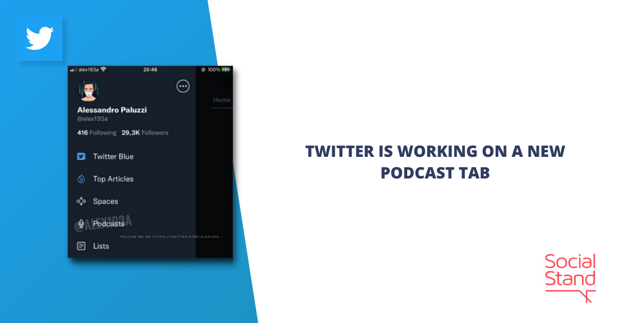 Twitter Is Working on a New Podcast Tab - Social Stand