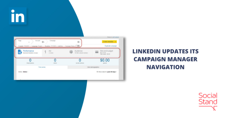 LinkedIn Updates Its Campaign Manager Navigation