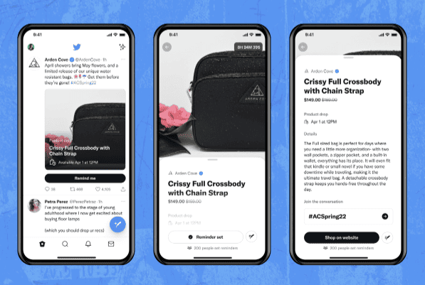 Twitter Introduces Product Drops