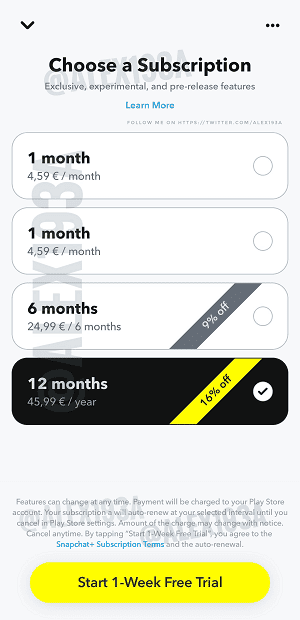 Snapchat Works on Snapchat+ Subscriptions