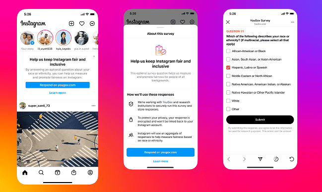 Instagram Launches an Ethnicity Survey