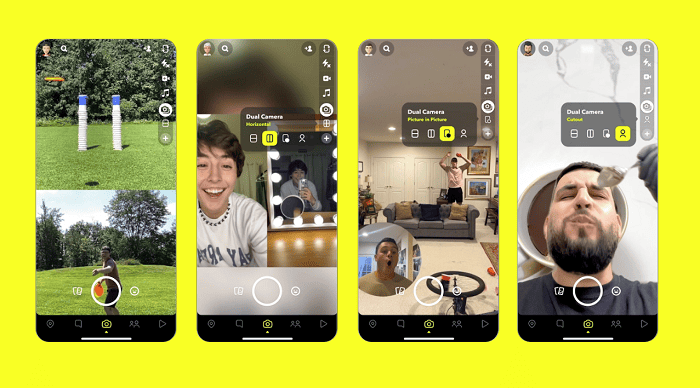 Snapchat Launches Dual Camera