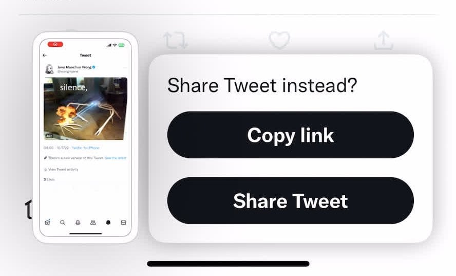 Twitter Tests Pop-Up Prompts to Deter Tweet Screenshots