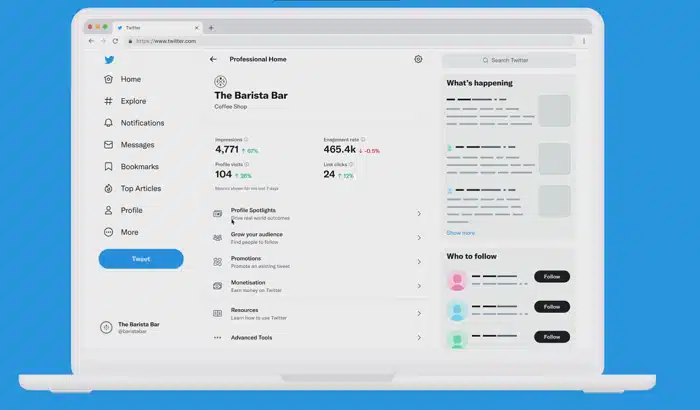 Twitter Introduces Professional Account Analytics Tab