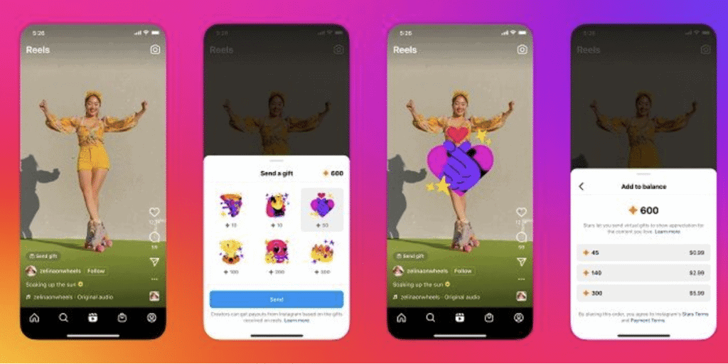 Instagram Gifts Expand to All US Creators