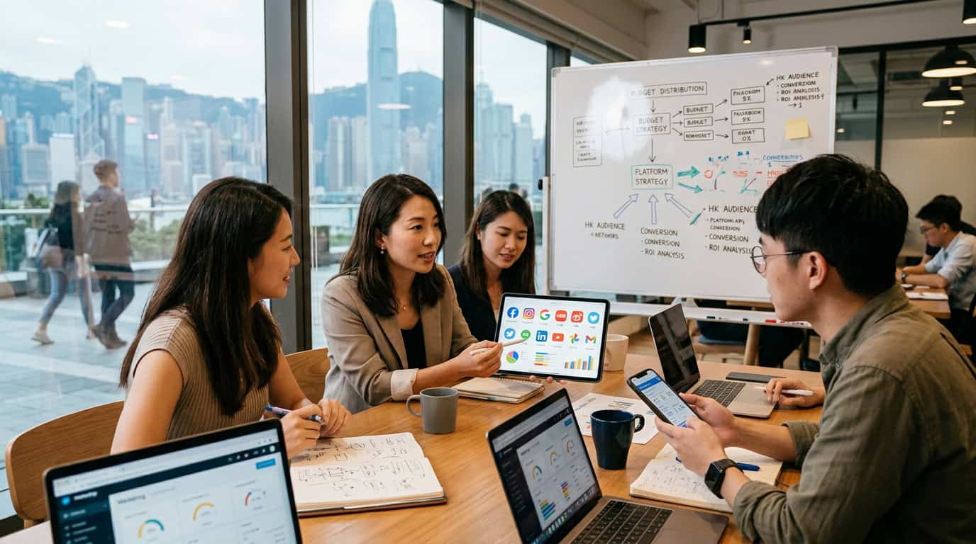 香港七大網絡廣告平台比較資訊圖表