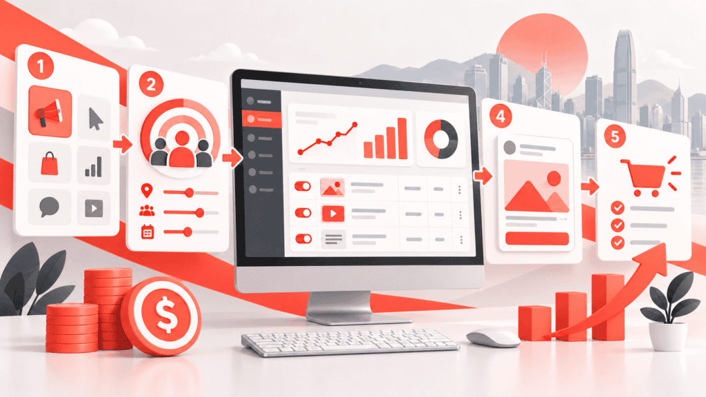Facebook advertising beginner campaign setup, targeting and budget planning
