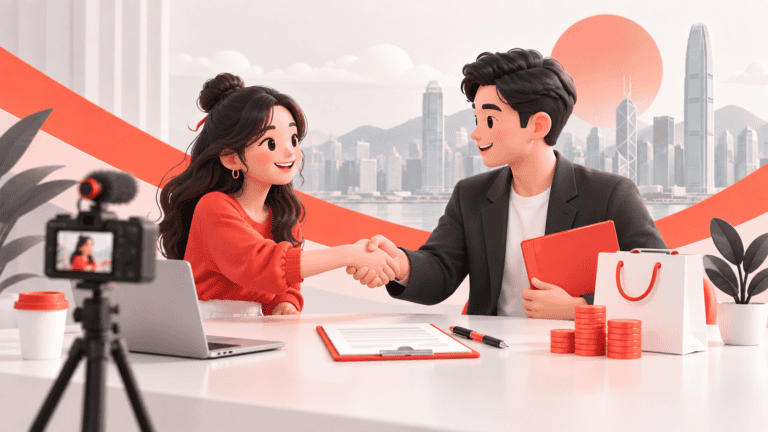 Hong Kong brand strategist and content creator planning a professional KOL partnership