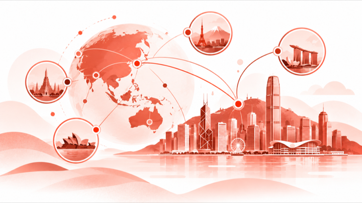 圖示將香港的洞察力與亞太地區的企業培訓連結起來